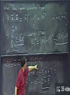 Dot product | MIT 18.02 Multivariable Calculus, Fall 2007
